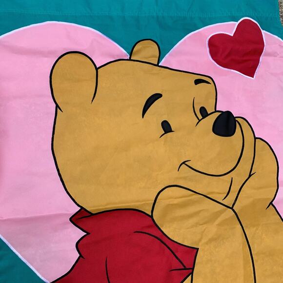 Vintage 1998 Pooh 100 Acre Collection Decorative Winnie the Pooh Flag - Picture 3 of 4